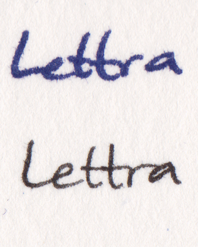 Paper Testing - Lettra Close-up